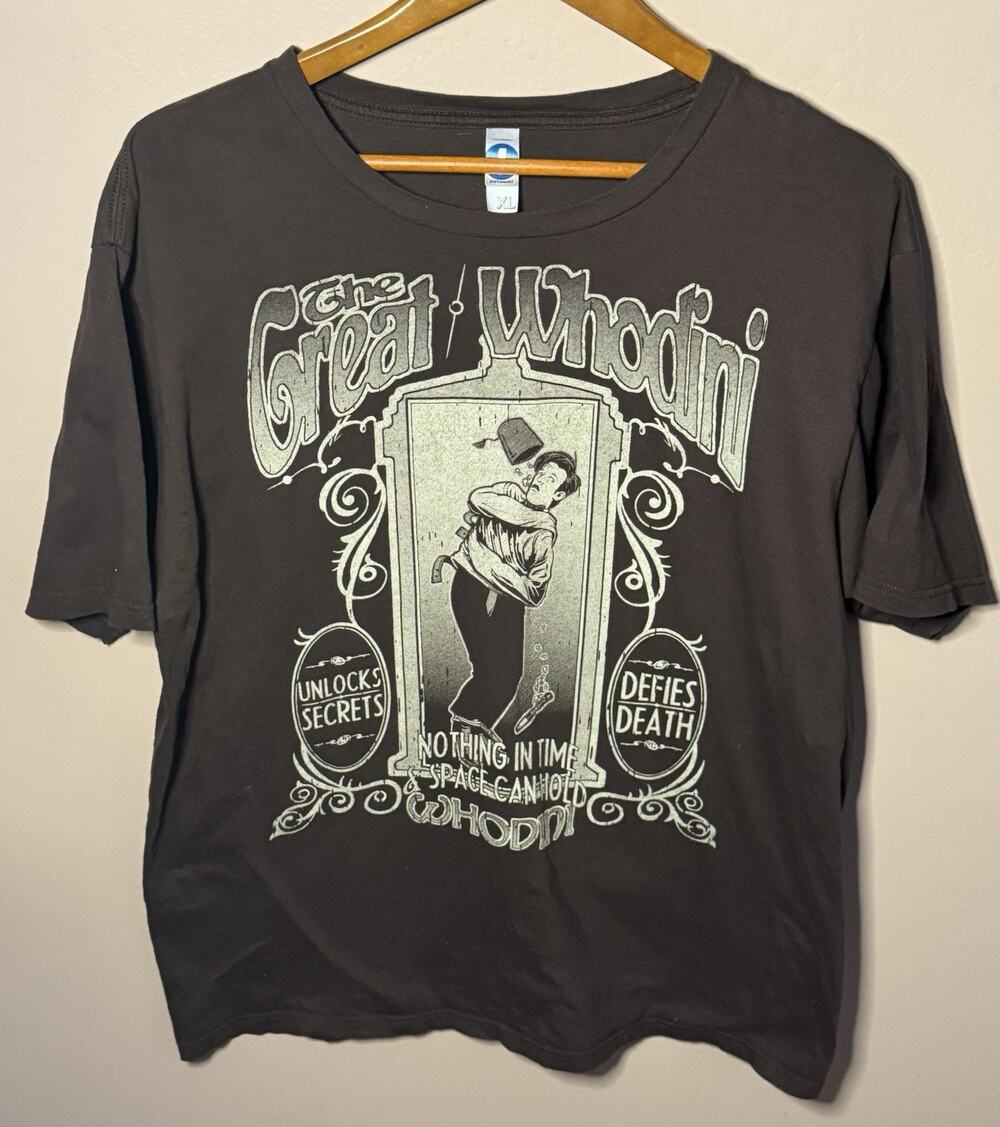 The Great Whodini: Defies Death; Unlocks Secrets Tshirt XL